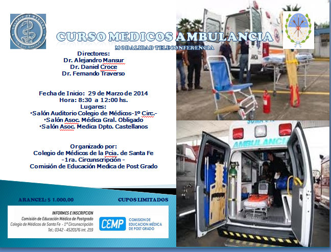 Curso Medico de Ambulancia 2014