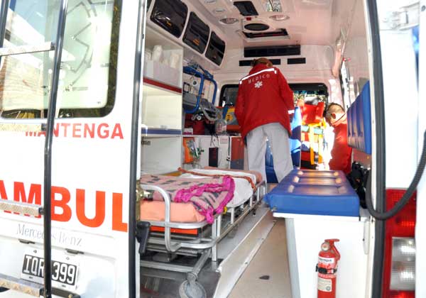 Interior ambulancia